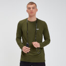 T-shirt Performance Long Sleeve MP - Verde militare/Nero - S
