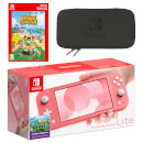 Nintendo Switch Lite (Coral) Animal Crossing: New Horizons - Digital Download Pack