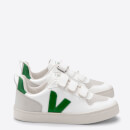 Veja Toddlers' V-10 Velcro Trainers - White/Emeraude