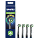 CrossAction Opzetborstels - Zwart, Verpakking 4-Pak
