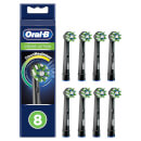 CrossAction Opzetborstels - Zwart, Verpakking 8-Pak