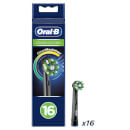 CrossAction Opzetborstels - Zwart, Verpakking 16-Pak