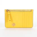Tory Burch Women's Robinson Top-Zip Card Case - Lemon Drop
