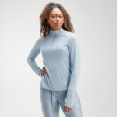 MP Women's Velocity 1/4 Zip Top - Light Blue - XXS
