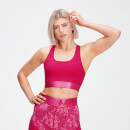 MP Women's Adapt Textured Sports Bra- Virtual Pink - XXS