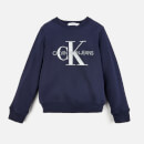 Calvin Klein Monogram Logo Sweatshirt - Peacoat