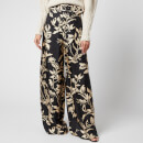 Zimmermann Women's Ladybeetle Wide Leg Pants - Black Eye Print
