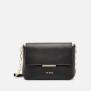 Ted Baker Women's Leannaa Metal Plaque Soft Grain Cross Body Bag - Black