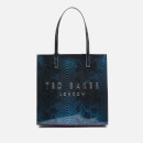 Ted Baker Women's Jemacon Holographic Imitation Snake Large Icon Bag - Bright Blue