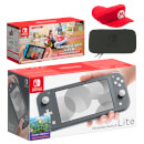 Nintendo Switch Lite (Grey) Mario Kart Live: Home Circuit - Mario Set Pack
