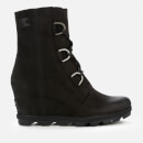 Sorel Women's Joan of Arctic II Waterproof Leather Wedged Boots - Black