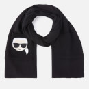 Karl Lagerfeld Women's K/Ikonik Embroidery Scarf - Black