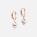 Ted Baker Women's Hanniy: Crystal Heart Earrings - Rose Gold/Crystal
