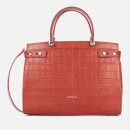 Furla Women's Lady Croco Tote Bag - Chili Oil