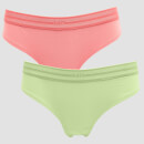 MP Women's Essentials Hipster (2 Pack) Butterfly/Geranium Pink - XS