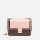 Coach Women's Colorblock Jennifer Lopez Hutton Shoulder Bag - Peony Oxblood Multi