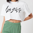 Les Girls Les Boys Women's Graphic Crop T-Shirt - White