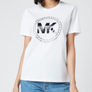 MICHAEL MICHAEL KORS Women's ELV HT Chain Logo T-Shirt - White