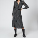 MICHAEL MICHAEL KORS Women's Circle Logo Shirt Dress - Black/White