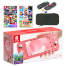 Nintendo Switch Lite (Coral) Mario Mega Pack