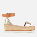 See By Chloé Women's Glyn Flatform Espadrille Sandals - Light Gold