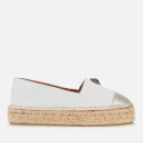 Kurt Geiger London Women's Morella Eagle Leather Espadrilles - White