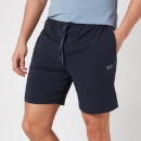 BOSS Loungewear Men's Mix&Match Shorts with Contrast Waistband - Dark Blue