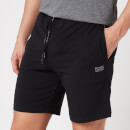 BOSS Loungewear Men's Mix&Match Shorts with Contrast Waistband - Black
