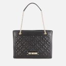 Love Moschino Women's Quilted Shoulder Bag - Black