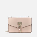 DKNY Women's Charm Logo Leather Cross Body Bag - Cashmere