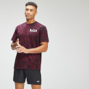 MP Men's Adapt Tie Dye Short Sleeve Oversized T-Shirt - Black/Merlot  - XXS