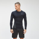 Maglia a maniche lunghe MP Tempo Seamless da uomo - Nera  - XXS