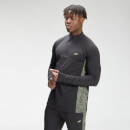 Maglia con cerniera 1/4 MP Tempo da uomo - Nera  - XXS