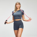 Crop top MP Tempo Seamless da donna - Grigio grafite  - XXL