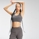 Reggiseno sportivo incrociato in Repreve®  MP Tempo - Antracite - XS