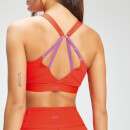 MP Women's Power Ultra Sports Bra - Fire/Orchid  - XXS