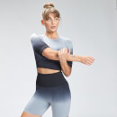 MP Women's Velocity Seamless Crop Top - Black - XXS