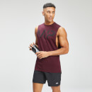 MP Men's Adapt Grit Graphic Drop Armhole Tank - Merlot Marl  - XXS
