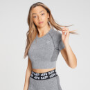 MP Women's Curve Crop Short Sleeve T-Shirt - Grey  - XXS