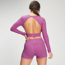 MP Women's Power Open Back Crop Top - Orchid - XXS