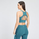MP Women's Power Longline Sports Bra - Ocean Blue - XXS