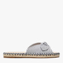 Kate Spade Women's Saltie Shore Canvas Espadrille Sandals - Parchment/Blazer Blue