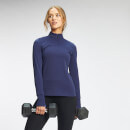 MP Women's Power Ultra Regular Fit 1/4 Zip Top - Galaxy Blue  - XS