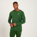 Maglia a maniche lunghe sportiva con stampa MP Linear Mark da uomo - Verde scuro - XS