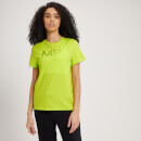 T-shirt con stampa graffiti sfumata MP da donna - Giallo lime - XXS