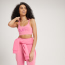 Reggiseno sportivo con stampa sfumata MP da donna - Rosa zucchero filato - XXS