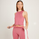 Crop top sportivo MP Linear Mark da donna - Frosted Berry - XXS