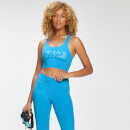 MP Women's Graffiti Graphic Training Sports Bra - Bright Blue - S