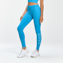 MP Women's Graffiti Graphic Training Leggings - Bright Blue - XS
