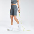 MP Women's Repeat Mark Graphic Training Cycling Shorts - Carbon  - XS